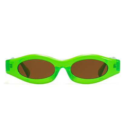 Kdomix 3905 Neon Oval Sunglasses