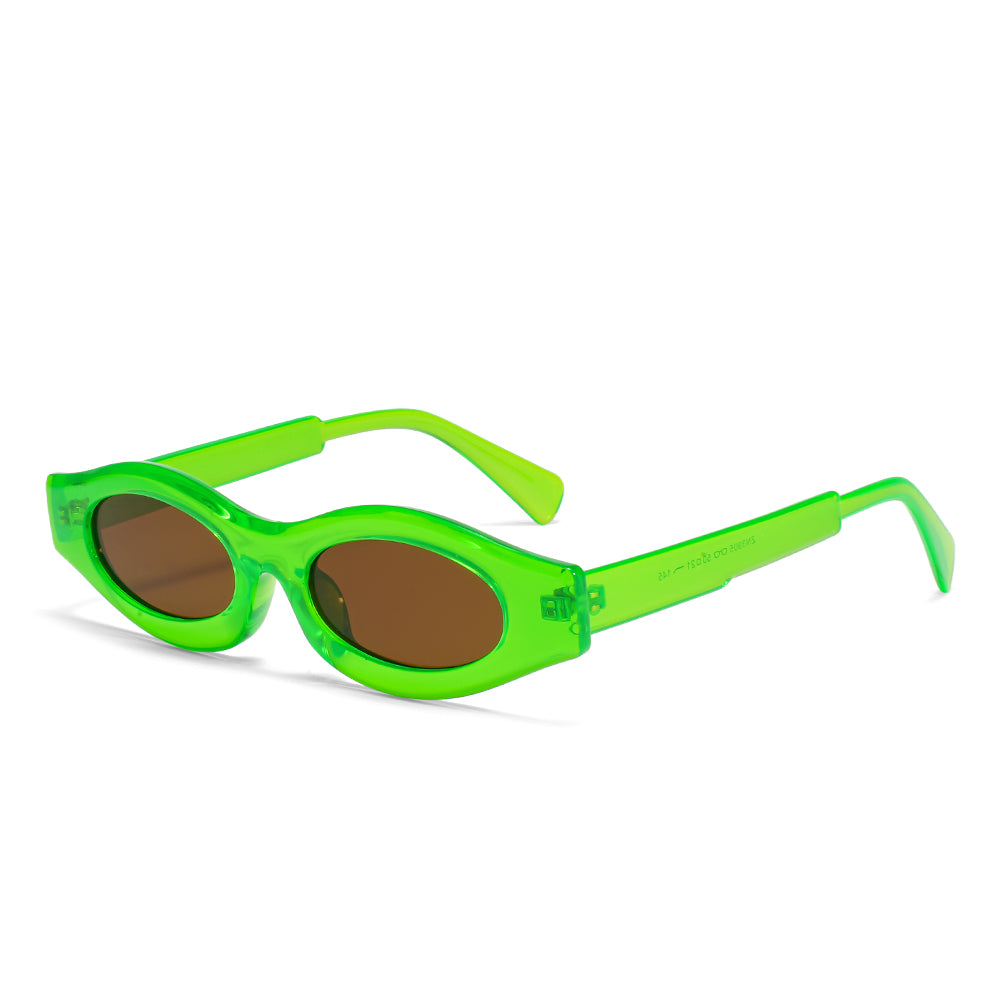 Kdomix 3905 Neon Oval Sunglasses