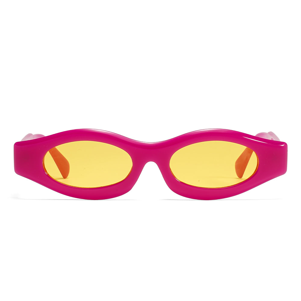 Kdomix 3905 Neon Oval Sunglasses