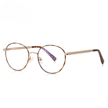 Kdomix 3057 New Ultra-Light Color-Block Metal Glasses