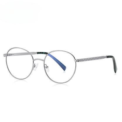 Kdomix 3057 New Ultra-Light Color-Block Metal Glasses