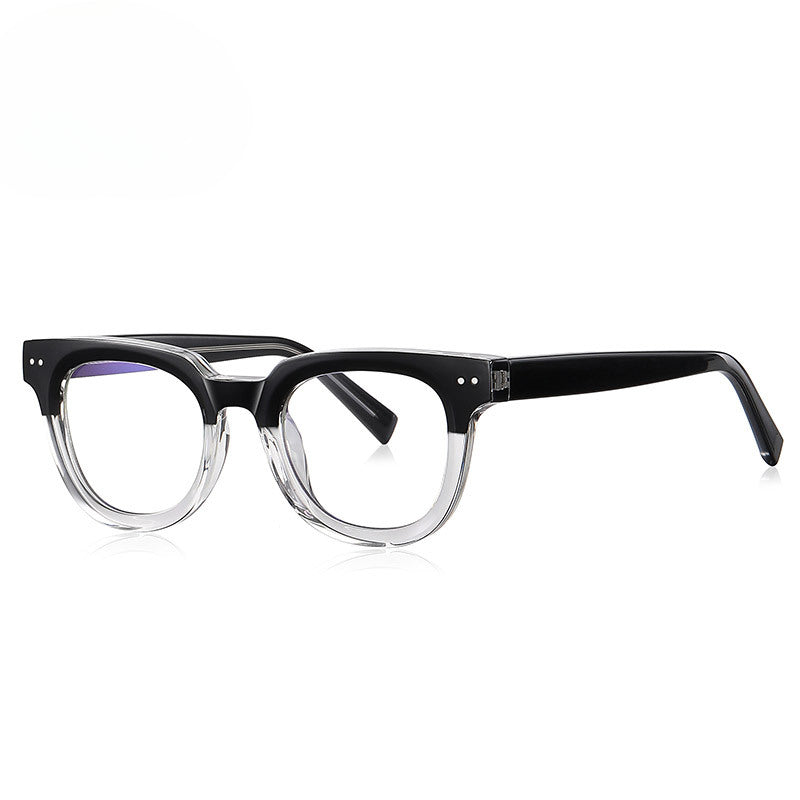 Kdomix 2120 TR90-Inspired Rivet Blue Light Blocking Glasses Frame