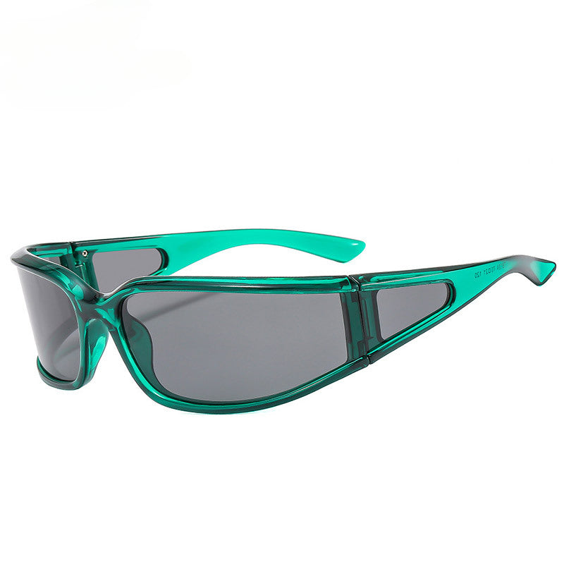 Kdomix TB124 Y2K Wrap-Around Trendy Sunglasses