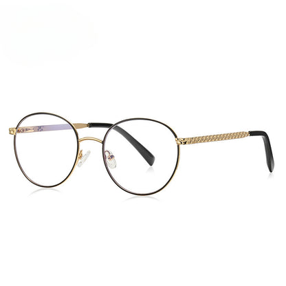 Kdomix 3057 New Ultra-Light Color-Block Metal Glasses