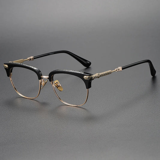 Kdomix DLX999 Pure Titanium Handmade Designer Style Glasses