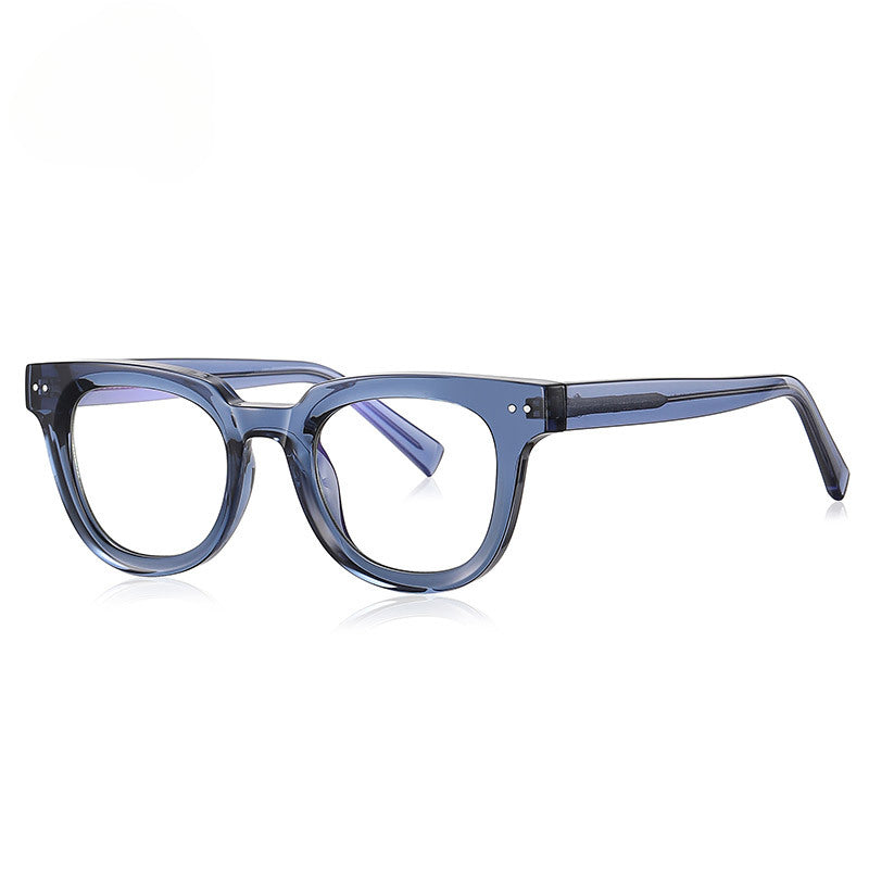 Kdomix 2120 TR90-Inspired Rivet Blue Light Blocking Glasses Frame