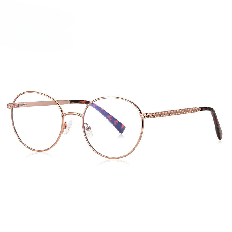 Kdomix 3057 New Ultra-Light Color-Block Metal Glasses