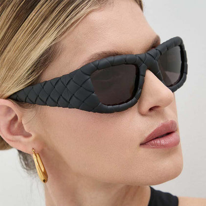 Kdomix 68268 Unique High-End Woven Frame Sunglasses