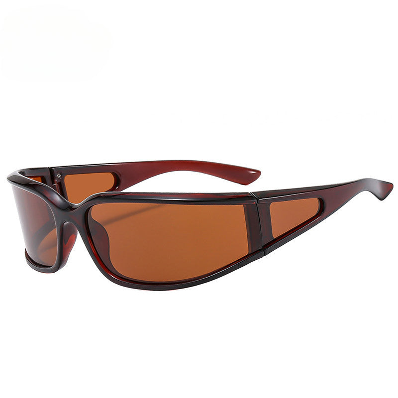 Kdomix TB124 Y2K Wrap-Around Trendy Sunglasses